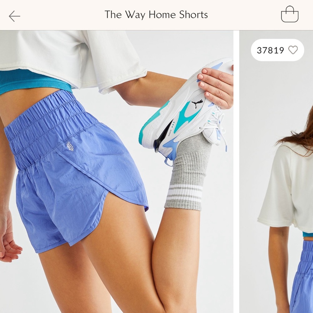 Free people way home shorts size M